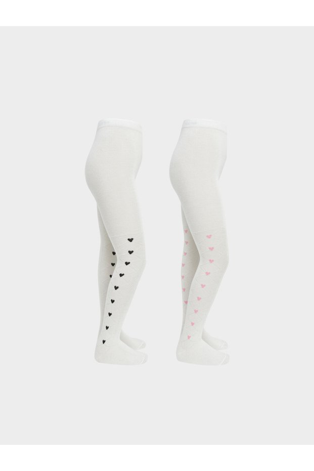 Trendy Picks from Kübra Butik: Embroidered Girls' pantyhose, 2-Pack