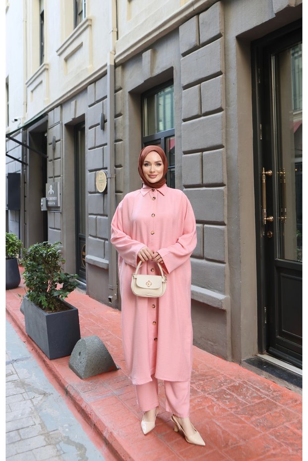 MANOLYA LINEN-BLEND SET