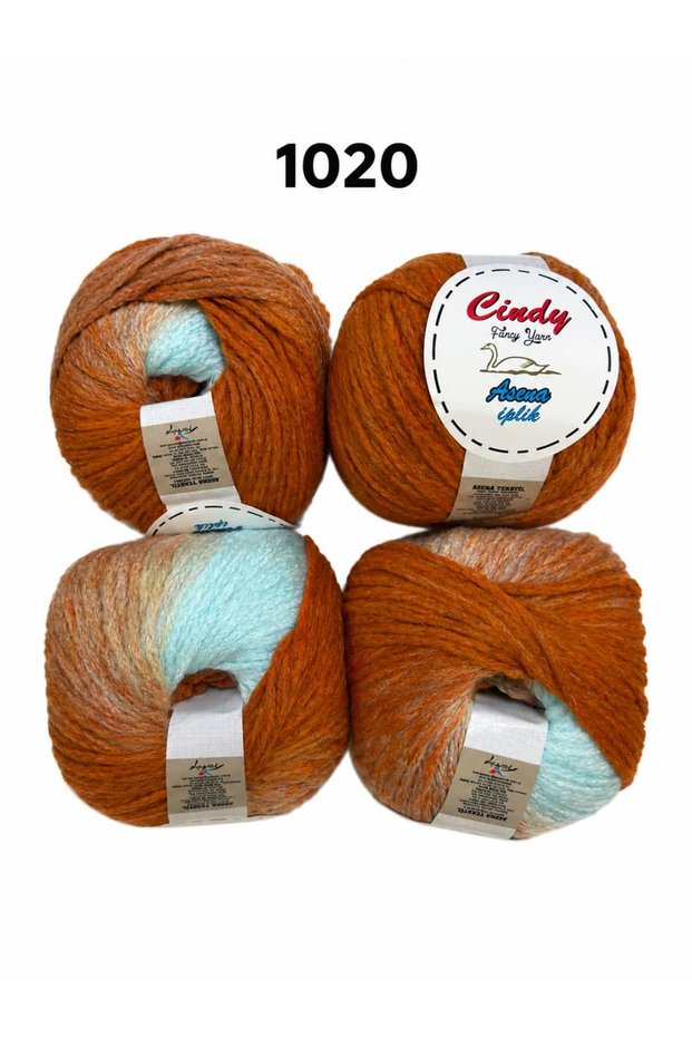Asena Kramer Hand-Knitting Yarn, 4-Pack (4 × 100 g)