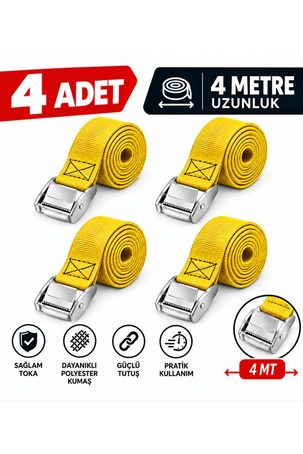 Clip-On Tensioning, 4 meters (4 pieces)