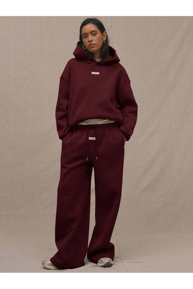 Trousers, cherry red