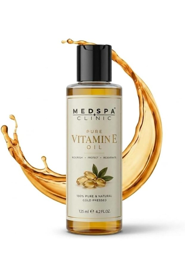 Pure Vitamin E Oil 125ml – Ultra Concentrated for Face, Skin, Scars, Stretch Marks, Fine Lines & Dry Skin – Intense Hydration, Radiant Glow, All Skin Types, 4.2 fl oz