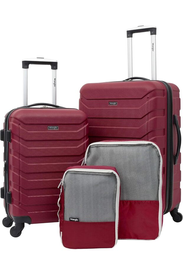 4 Piece Luggage and Packing Cubes Set