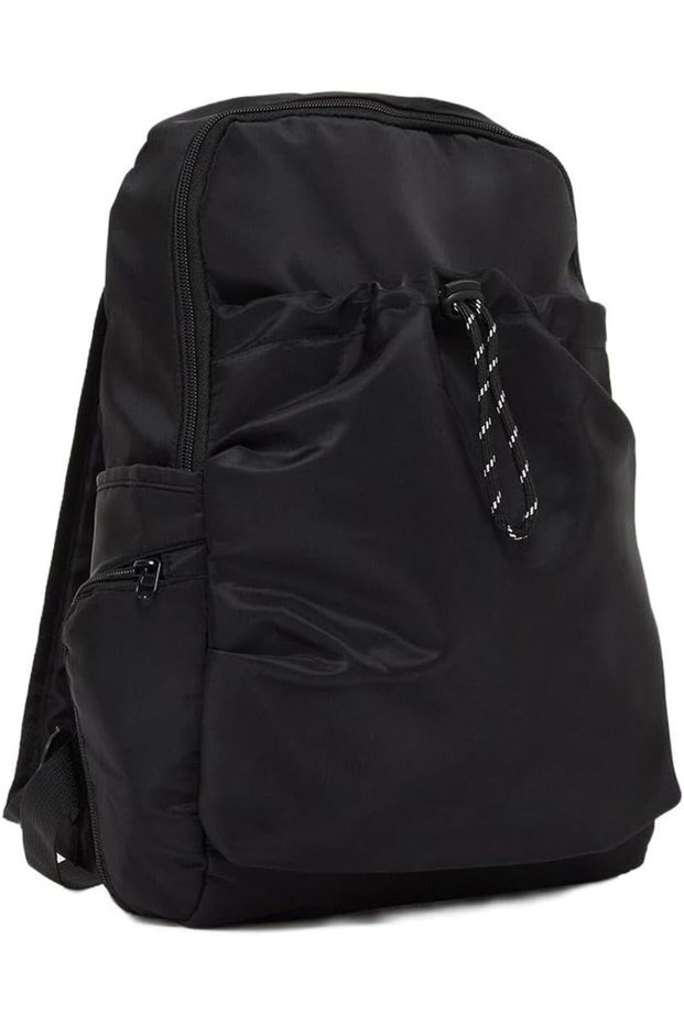 Men Nylon Drawstring Backpack Free Size Black 7022948901