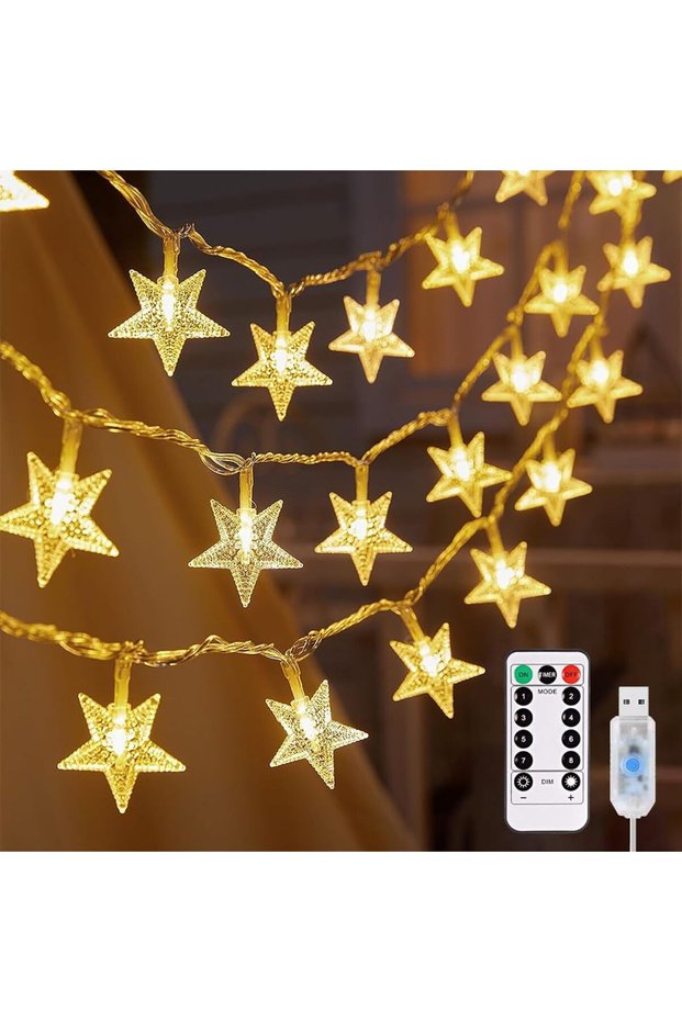 Ramadan Decorations Light, Camping Decorations Light, Starry String Curtain Lights, Battery Operated