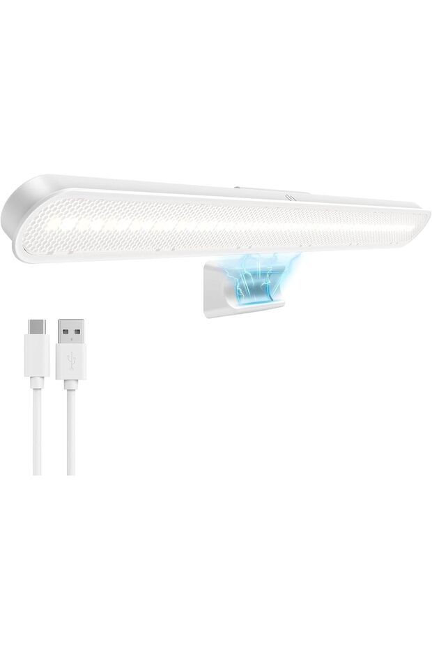 Magnetic Makeup Light, Plastic Touch Rechargeable Vanity Mirror Lamp, Adjustable Angle Detachable St
