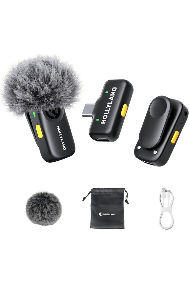 Lark A1 Wireless Microphone for iPhone & Android, 48kHz/24-bit Studio Audio, 3-Level Noise Cancellat
