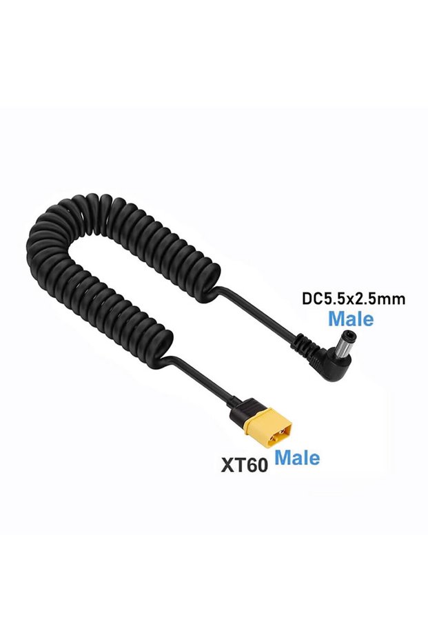 DC to XT60 M XT60 Female Male Bullet Connector To Male DC DC5525 Power Cable 5.5x2.5mm Adaptor For T