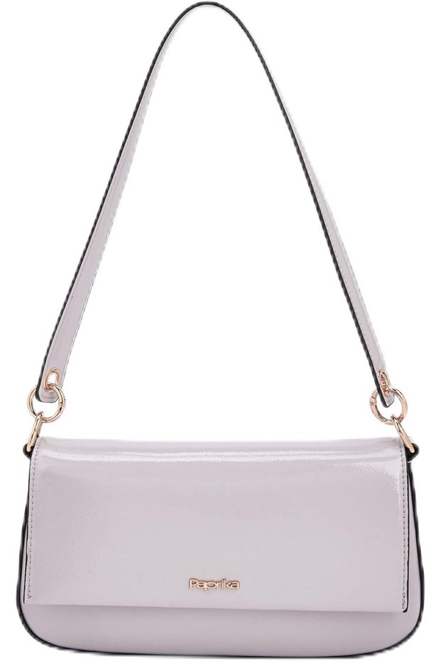 Solid Shoulder Bag With Top Handle One Size Lilac