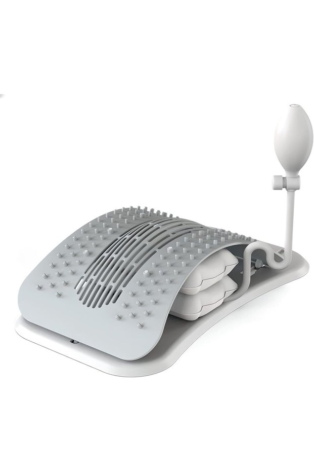 Inflatable Air Cushion Back Stretcher Sciatica Relief Grey