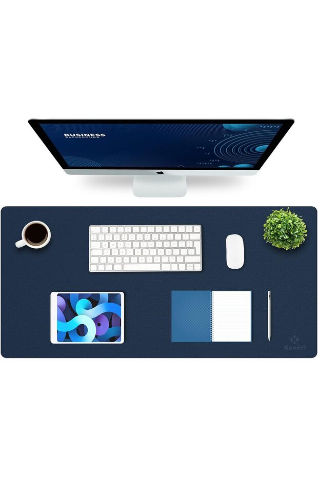 Large Office Leather Desk Mat, Mouse and Keyboard Pad, Computer and Laptop Mat, Desktop Protector an