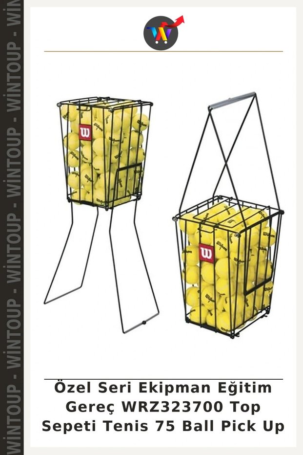 Special Series Equipment Training Aids WRZ323700 Tennis Ball Pickup Basket, 75 Balls