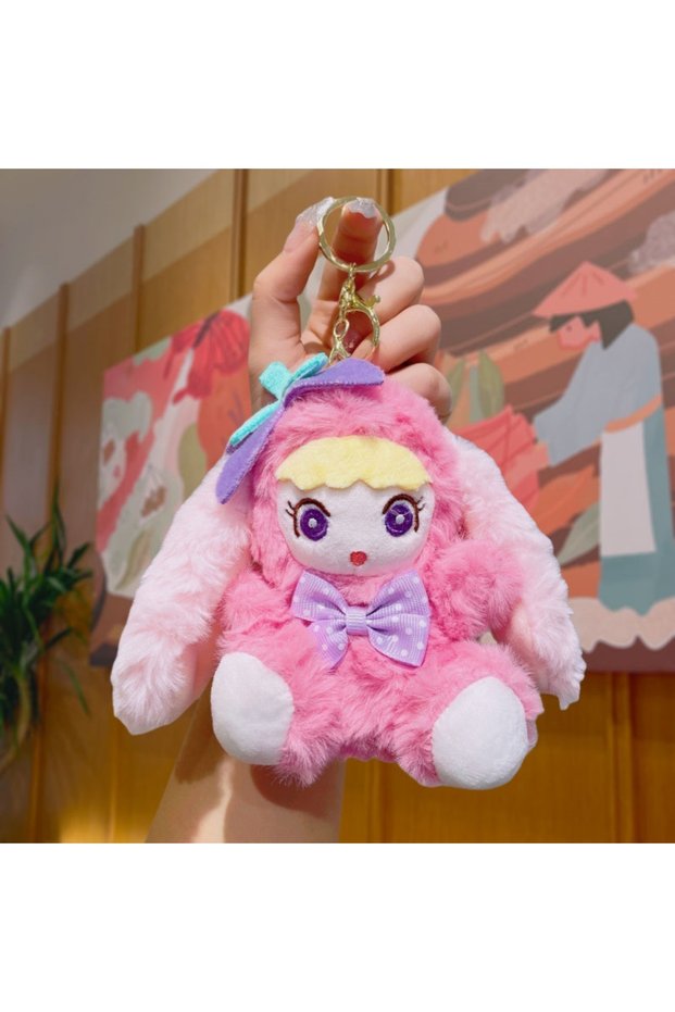 Cute Little Rabbit Plush Doll Keychain Bag Pendant