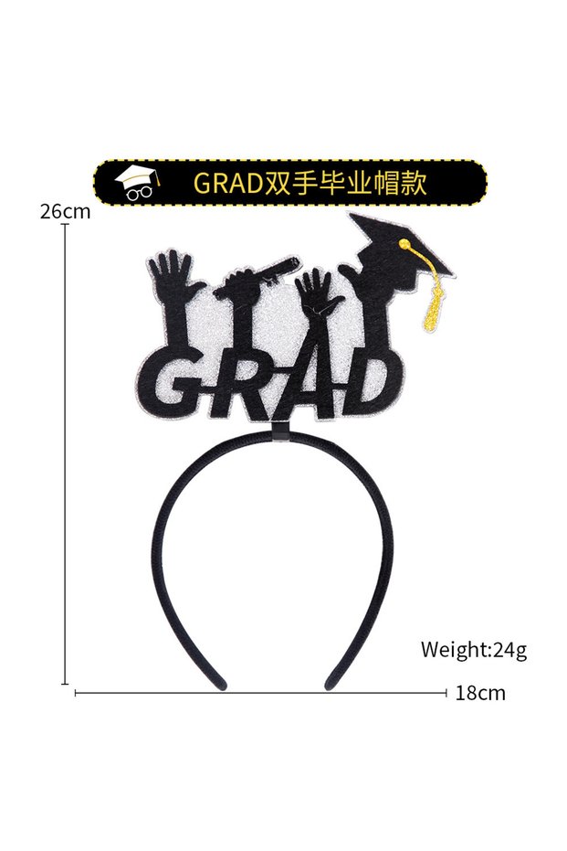 Graduation Headband Bachelor Cap Star