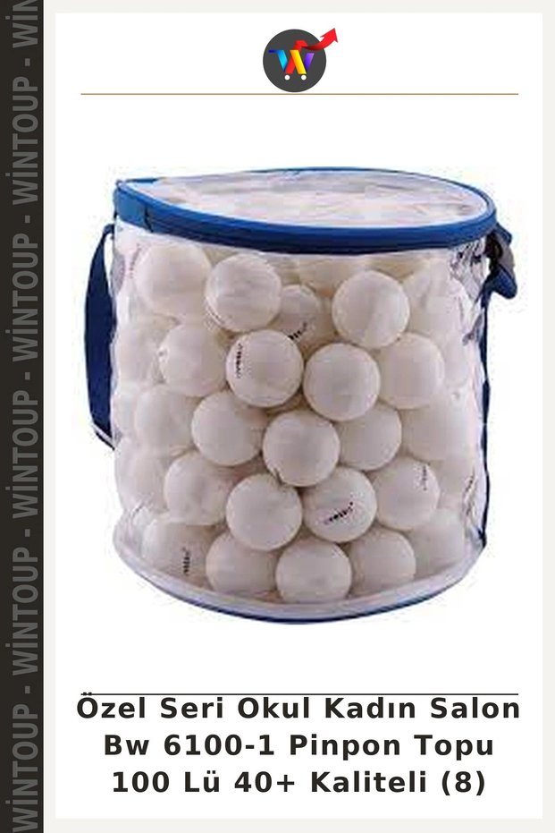 Special Series School Women's Hall Bw 6100-1 Table Tennis Ball, 100-Pack, 40+ High Quality (8)