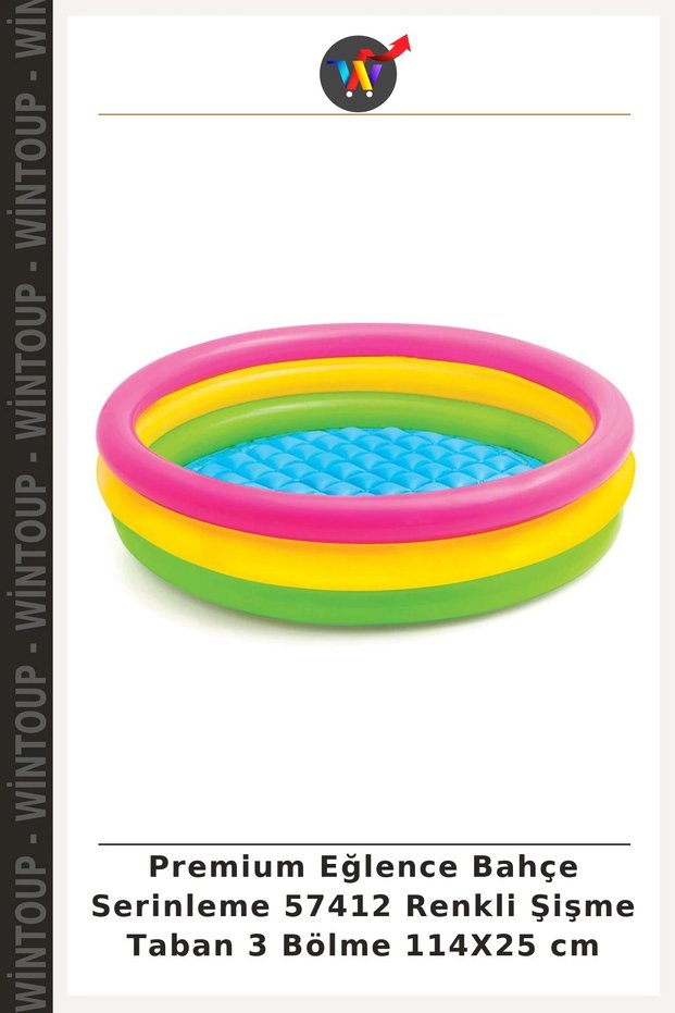 Premium Entertainment Garden Cooling 57412 Colorful Puffer Mat, 3 Compartments, 114 x 25 cm