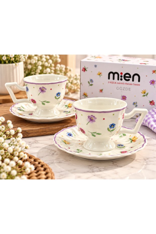 Floral Cup Set (Set of 2)
