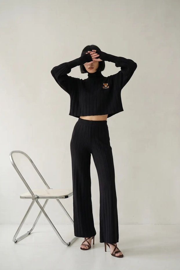 MY FASHION Textured Knit Coordinating Set