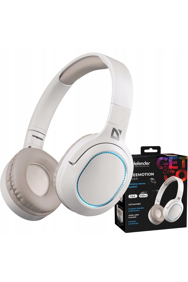 Căști wireless over-ear albe B444