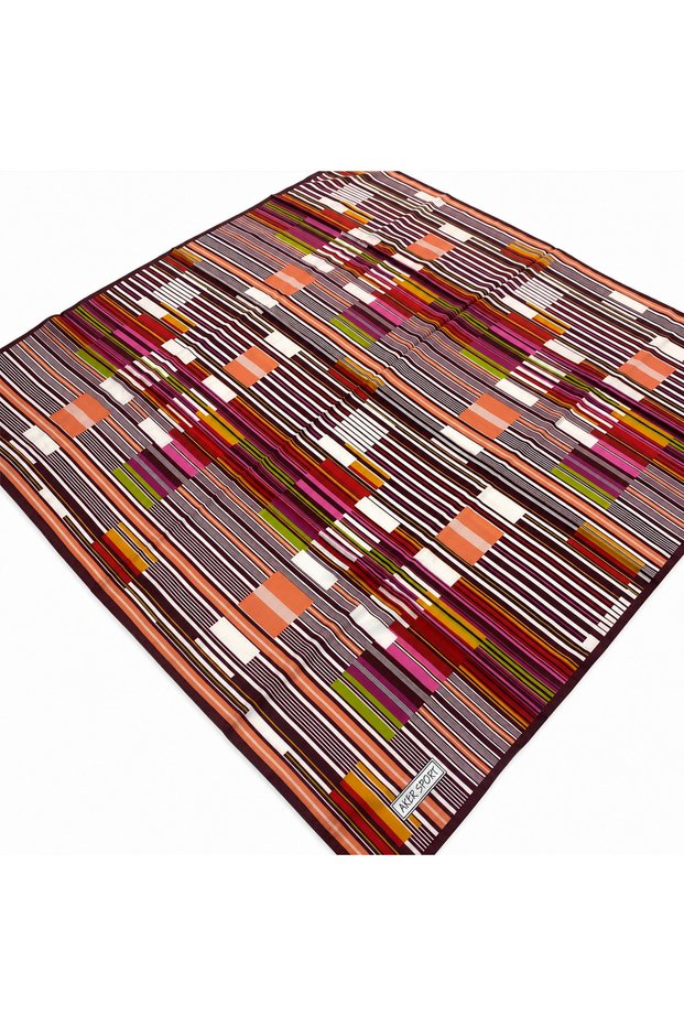Sport Tivil Scarf IST 3410797-941 Pink and Burgundy striped pattern