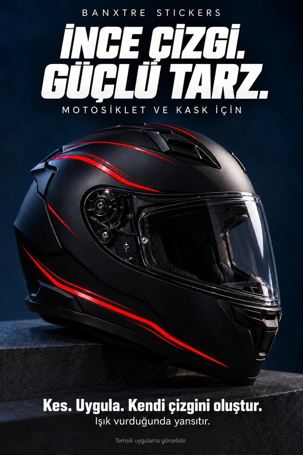 Reflective Detail Strips for Helmets (5 Meters) Sticker