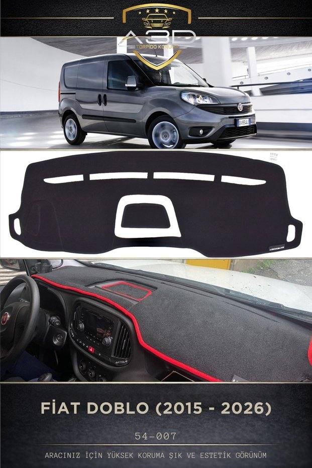 Fiat DOBLO - LAST GENERATION (2015-2020) Dashboard Protective Cover, Towel Cover, Rug, Protective Front Accessory