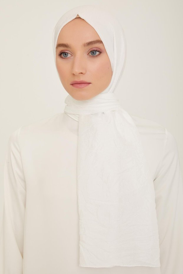 Fresh Berlin Shawl 2 White Single Color 49966