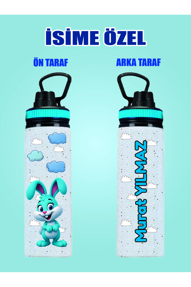 Personalized Metal Water Bottle & Water Flask for Kids, 800 ml - 002