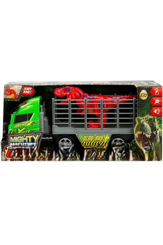 Light-Up and Sound-Effect Dinosaur Transport Truck GEN01