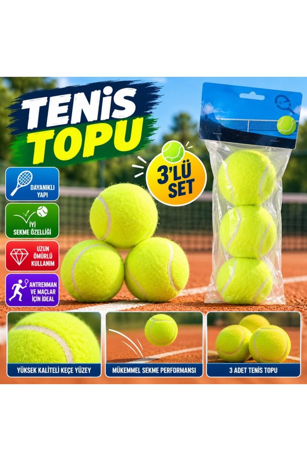 KZL-2505002 Tennis Ball, Pack of 3, 80 BZELDR05