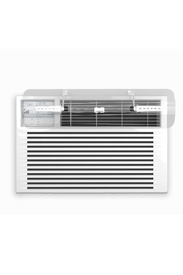 WITFORMS/WINDOW - موجه هواء قابل للتعديل لمكيفات الهواء النافذية (مخرج هواء علوي).