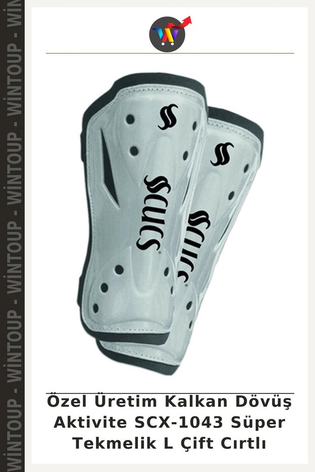 Custom-Made Combat Activity SCX-1043 Super Shin Guards, L Size, Double Velcro
