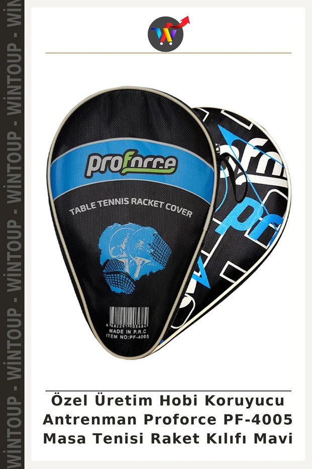 Custom-Made Hobby Protective Training Proforce PF-4005 Table Tennis Racket Case, Blue
