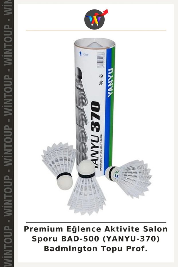 Premium Entertainment, Activity, and Indoor Sports BAD-500 (YANYU-370) Badminton Shuttlecock, Professional