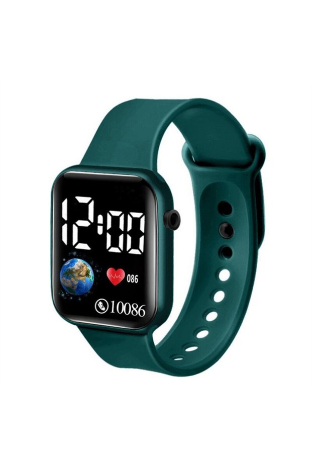 LED Electronic Watch Rectangle Silicone Strap