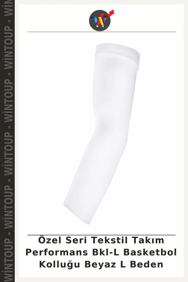 Special Edition Textile Set Bkl-L Basketball Arm Sleeves, White, Size L