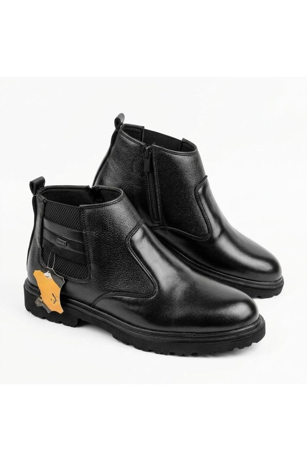 Emr Men's Zip-Up Boots with Elastic