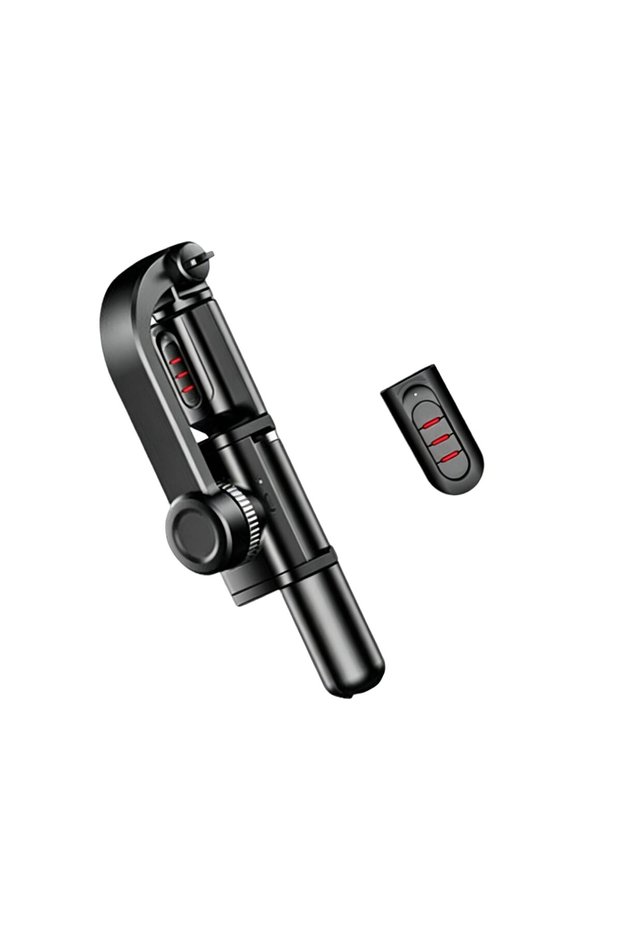 Smartphone Gimbal Stabilizer, Extendable Aluminum Alloy Rod, Removable Bluetooth Remote Control, 1-A