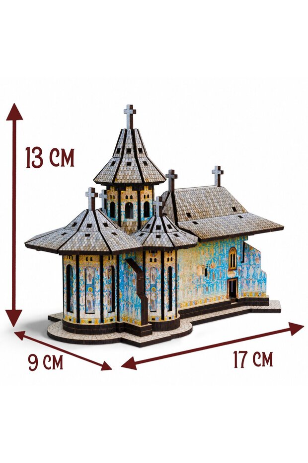 Puzzle 3D - Manastirea Voronet 3D Complex