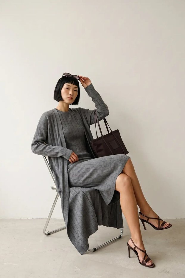 MY FASHION Knit Two-Piece Set
