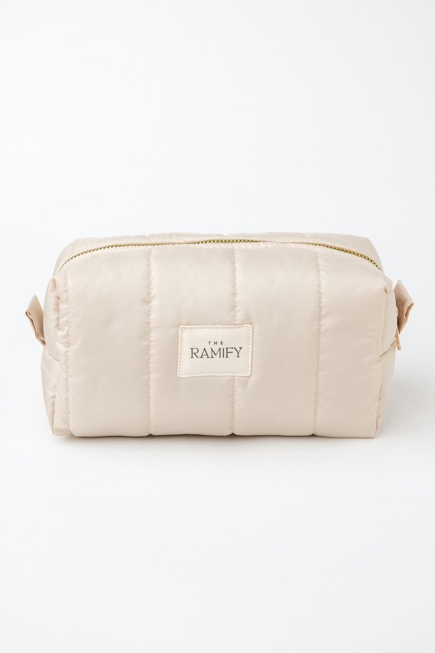 Puffer Tote Bag Quilted Large Lined Makeup Bag