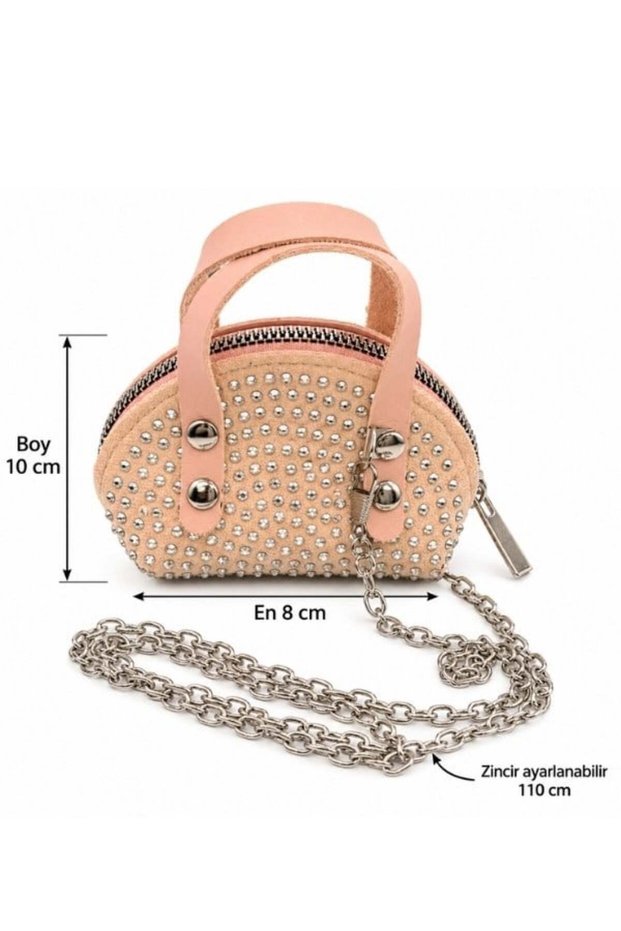 Girls' Sparkly Rhinestone Chain Strap Mini Bag
