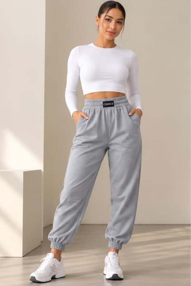 2-Ply High-Waisted Jogger Pants ZG3535