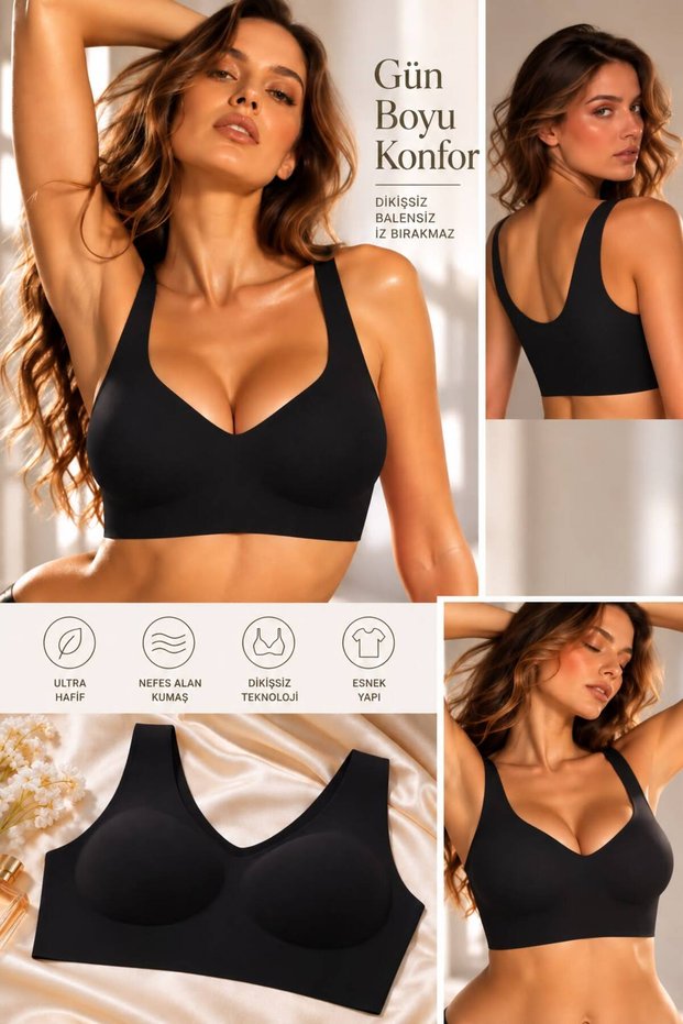 Non-wired, Stitch-Free, Invisible, Removable-Pad Shaping / Sculpting Bra SU0010