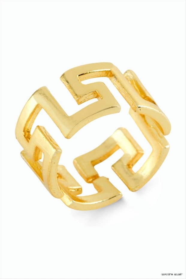 SPT-GLD متاهة معدنية (231835) خاتم أصفر