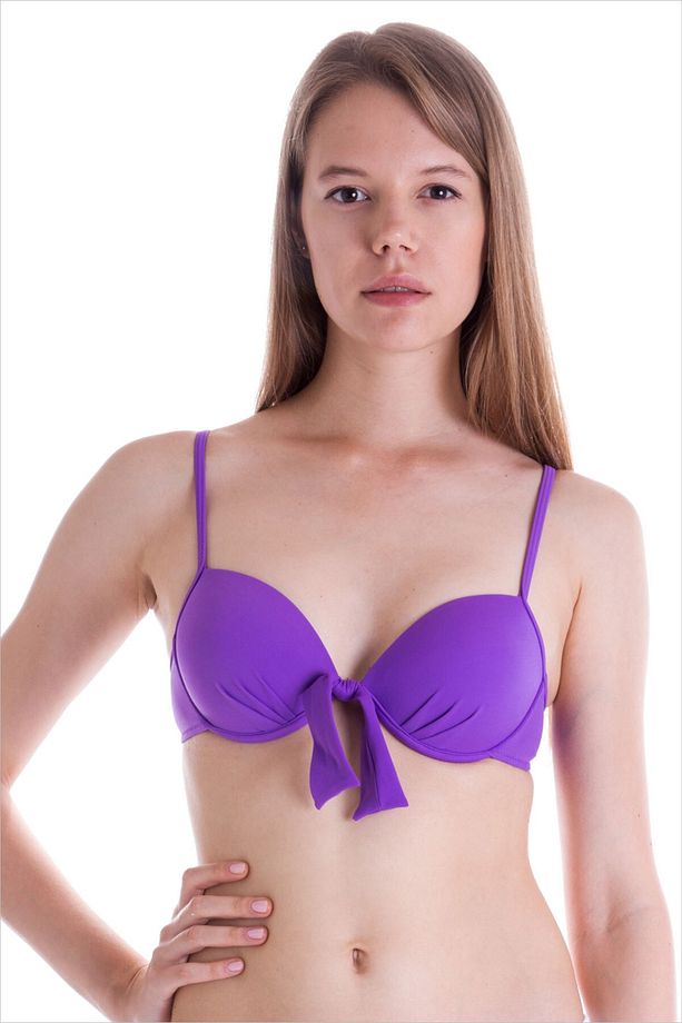 63545 Mor Push-up Bikini Üstü - 1