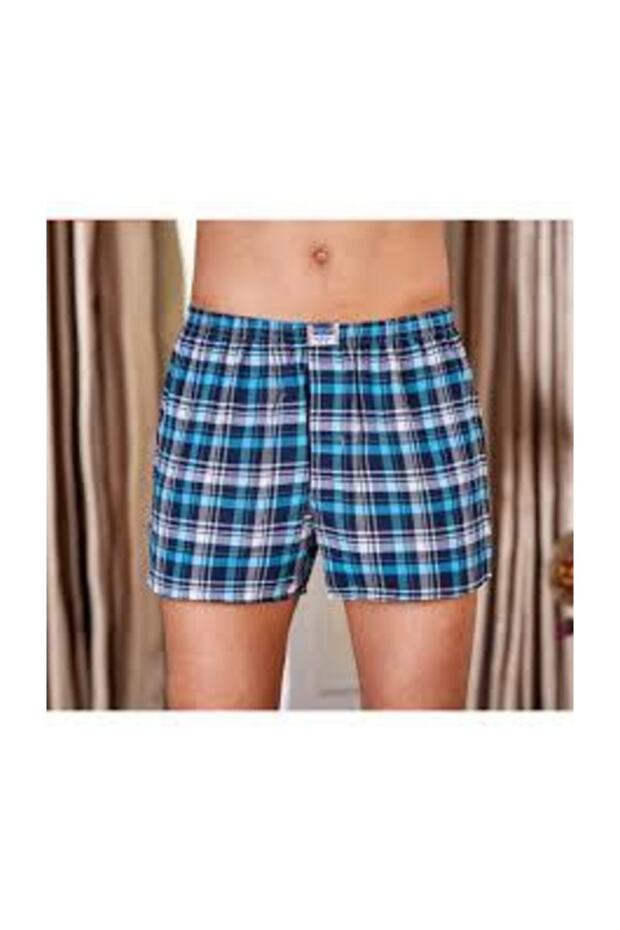 6 Li Erkek Poplin Boxer - 1