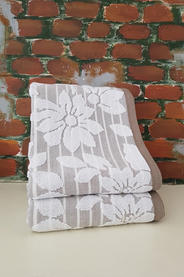 Terra 2'li Havlu - Bej - 1