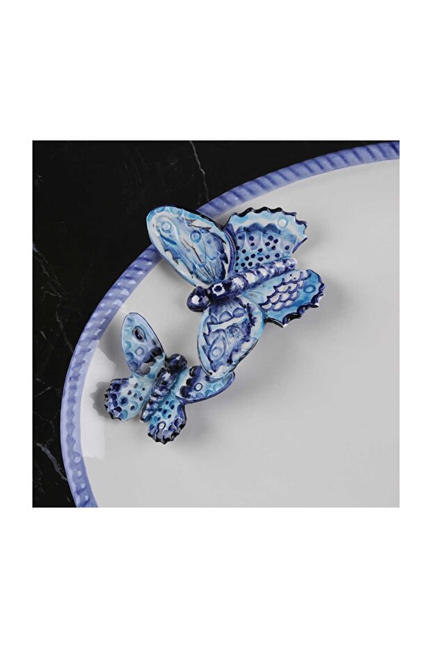 Blue Butterfly Oval Srv Tbgı - 4