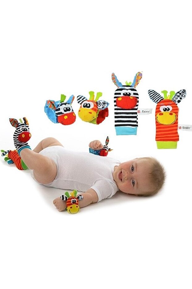Sozzy Rattle Socks/Booties and Bracelet + Surprise Gift!